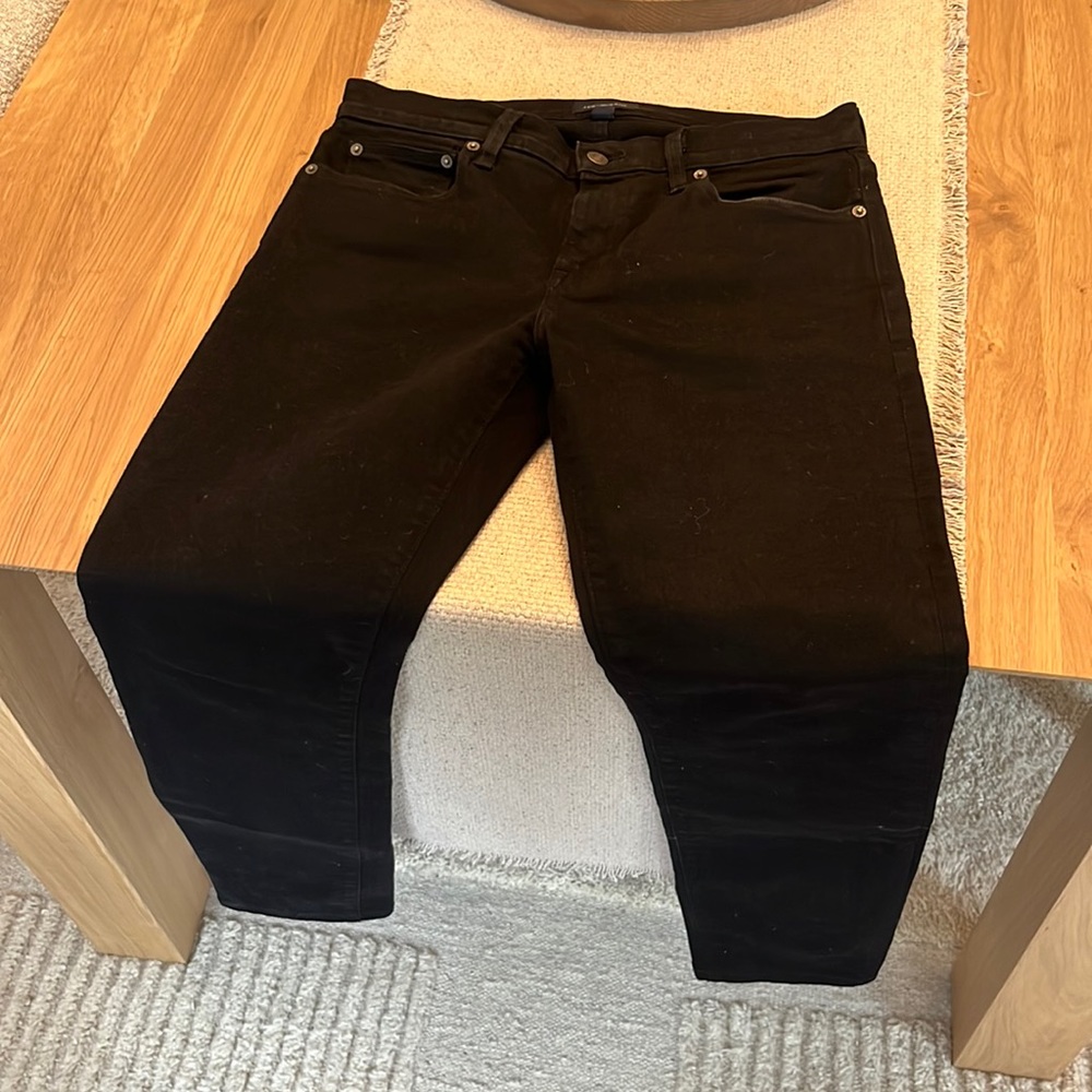 J Crew men’s size 31 x 30 slim black jeans pants